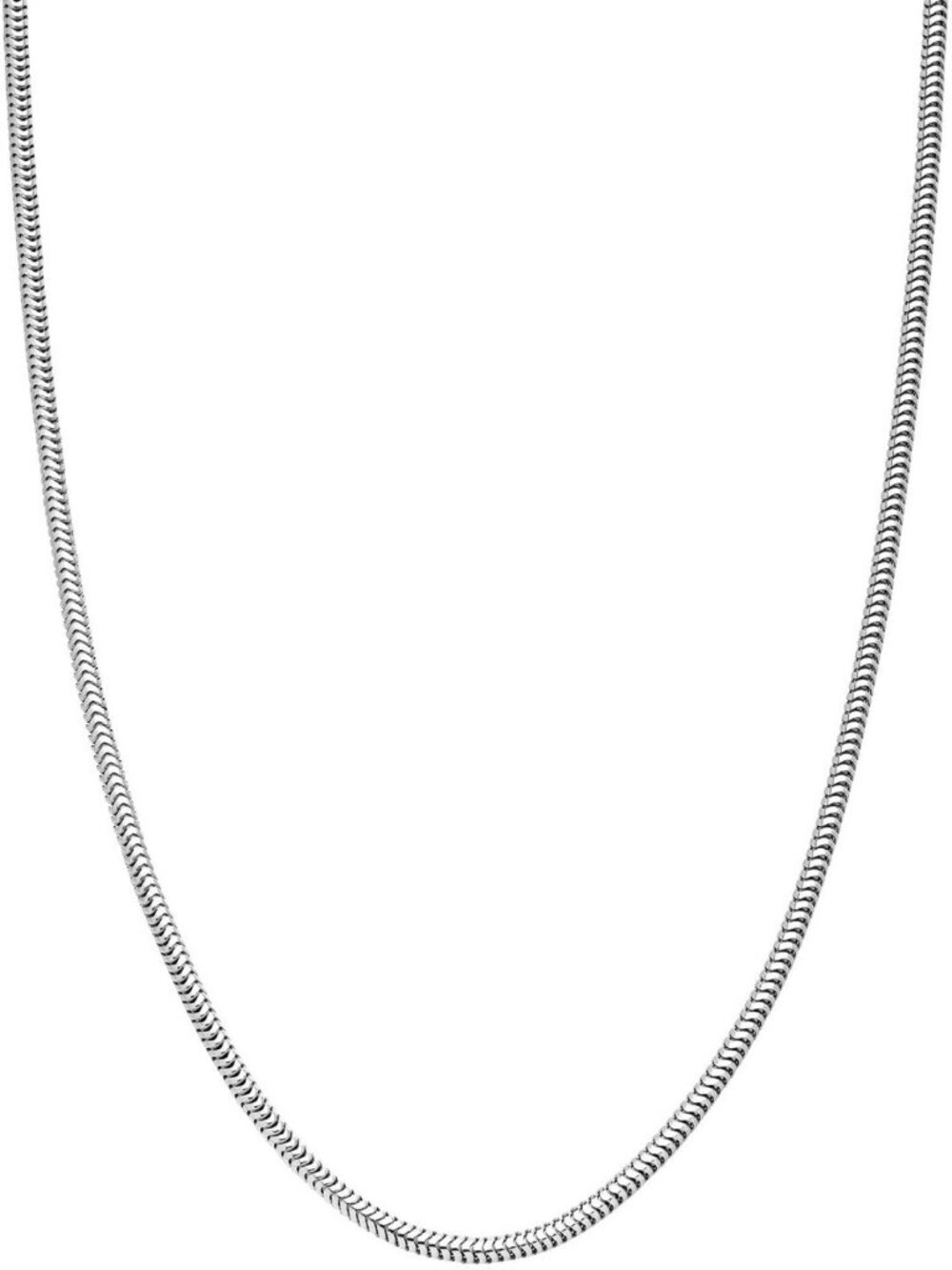 925 Sterling Silver Round Snake Chain Necklace for Women & Men - Elegant Jewelry
